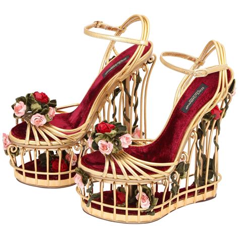 dolce gabbana cage heels|dolce and gabbana heels price.